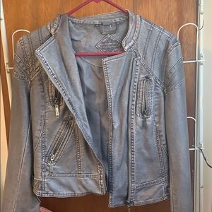 Fake leather jacket
